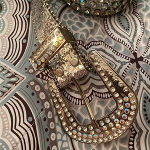 Gold Rhinestone Embellished Belt